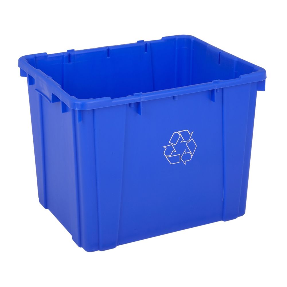 Continental Mfg. Husky Blue 14 Gal. Recycle Bin