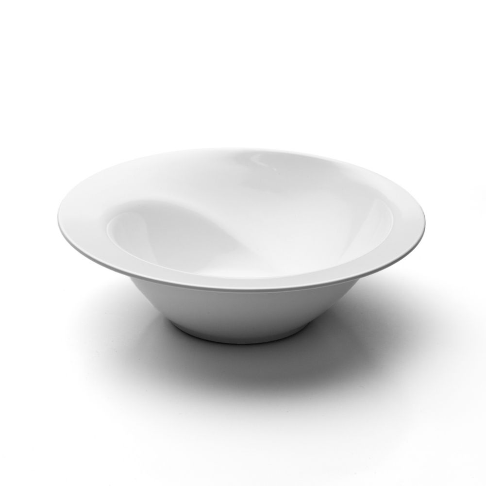Elite Global Solutions 14" White Spiral Bowl