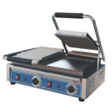 Globe Double Bistro Series Panini Grill with Smooth Plates