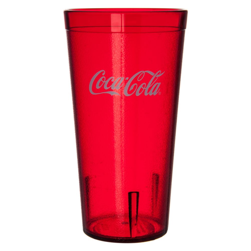 Carlisle Red 20 Oz. Coca-Cola&reg; Stackable&trade; Tumbler