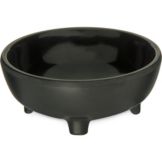 Carlisle&reg; 3 Oz. Black Melamine Molcajete Ramekin