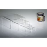 Clear Solutions Clear 6" x 6" x 3" Rectangular Riser