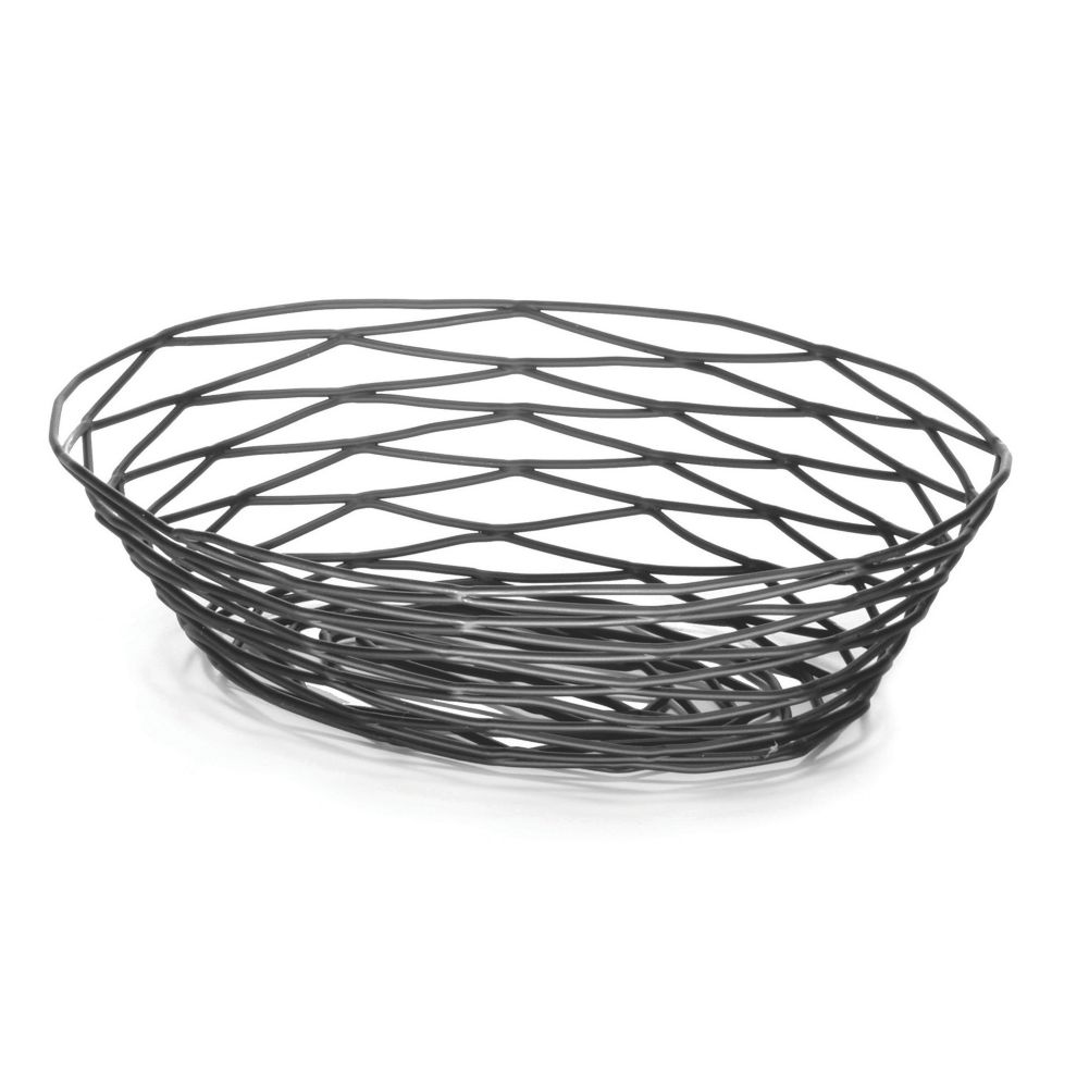 Tablecraft Artisan Collection&trade; Black Metal Oval Basket