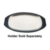 Tomlinson 8-3/8" x 12-1/4" Burnished Aluminum Sizzle Platter