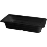 G.E.T.&reg; Black 2-1/2" Deep 1/3 Size Insert Pan