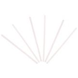 Wow Plastic 5 mm Dia. 7-3/4" Jumbo Red Stripe Bar Straw