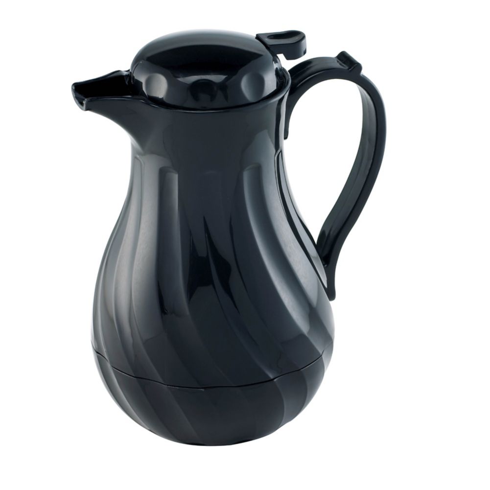 Browne Foodservice 40 Oz. Insulated Black Coffee Server