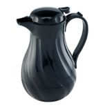 Browne Foodservice 40 Oz. Insulated Black Coffee Server