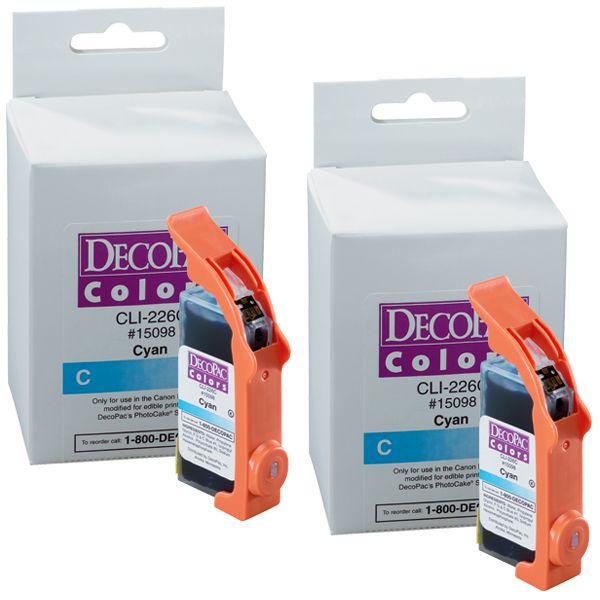 DecoPac Color Ink 14 ML iP3500 Cyan Cartridge for Photocake IV