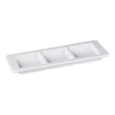 Gessner&trade; White 3-Compartment Tray