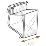 Blanc Industries Clear 2 Way Gourmet Clip Tag Holder