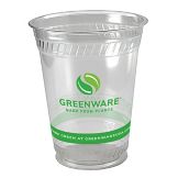 Fabri-Kal Greenware 16 Oz. Clear Plastic Compostable Cups