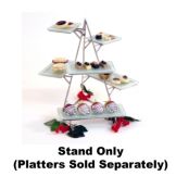 Isinglass S/S 15"H Mini Multi-Level 3D Pyramid Stand