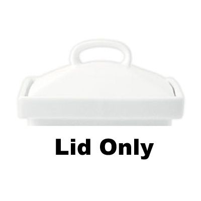 Front Of The House&reg; Mod&reg; White Porcelain Lid f/ Small 4 Oz Pot