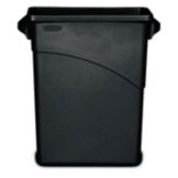 Rubbermaid&reg; Slim Jim&reg; 15-7/8 Gal. Black Waste Container