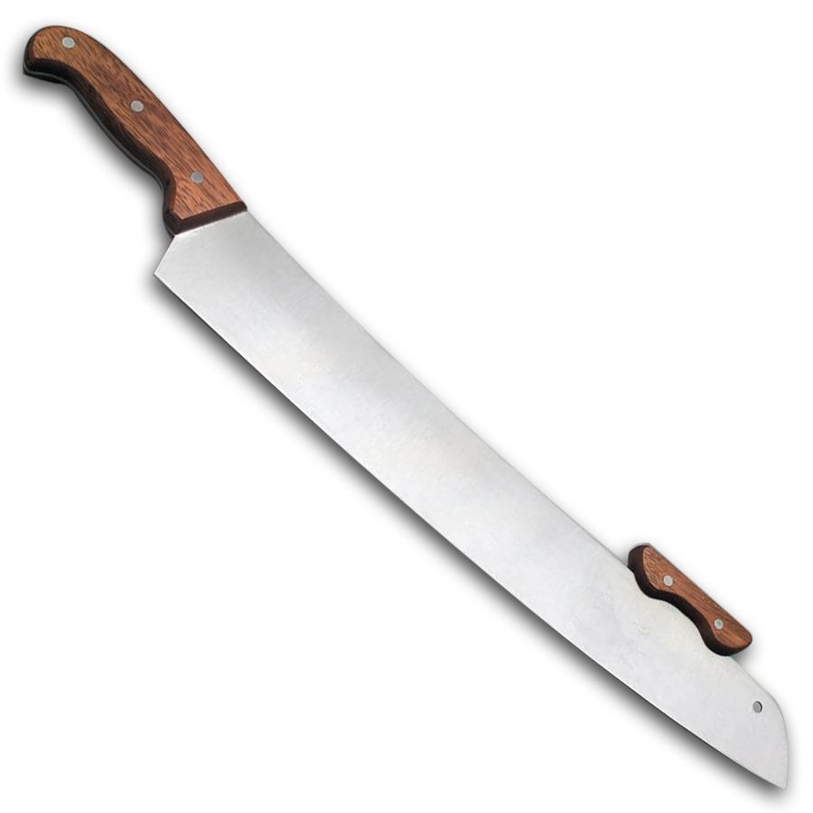 American Metalcraft 18" Blade Pizza Knife with Wood Handles