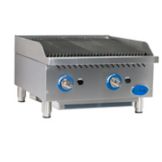 Globe Countertop 24" Cast Iron Radiant Gas Charbroiler