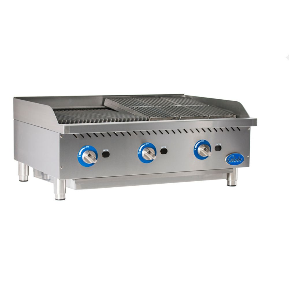 Globe Countertop 36" Cast Iron Radiant Gas Charbroiler