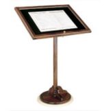 Forbes Industries 49-1/2"H Hardwood Menu Stand