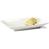 Buffet Euro 12" x 8" Rectangular White Porcelain Platter