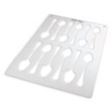 Paderno World Cuisine Tuile Stencil with Imprint of 12 Spoons