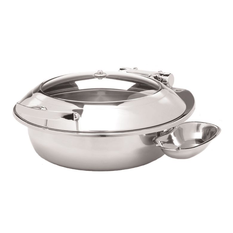 CookTek Stainless Steel Chafer Dish with Glass Window Lid