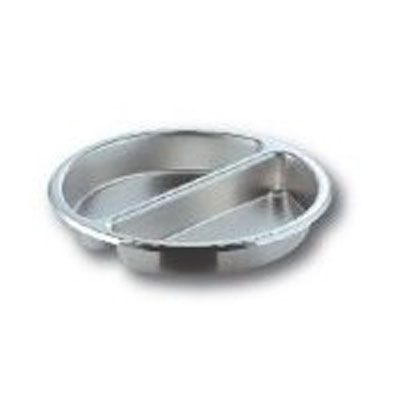 CookTek Large Round Stainless 6.5L Split Insert Pan