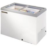 True Food Service 10 Cu. Ft. White Exterior Horizontal Freezer