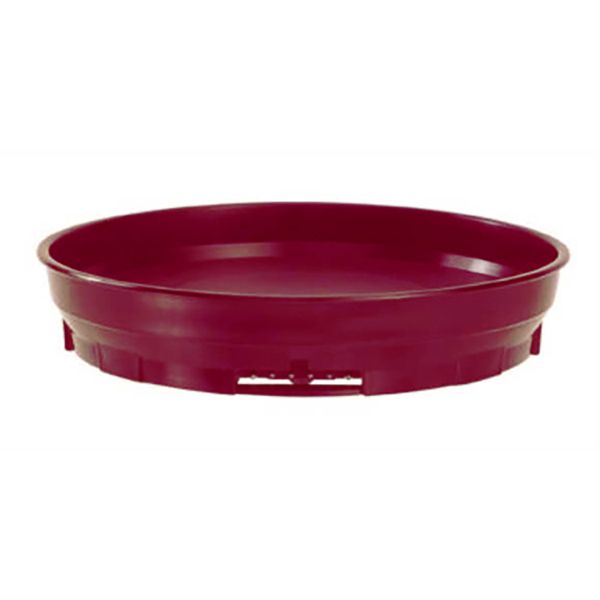 Cambro&reg; Cranberry 9-1/2" Dia x 1-8/9" H Camduction Base