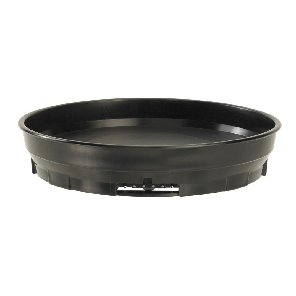 Cambro&reg; Black 9-1/2" Dia x 1-8/9" H Camduction Base