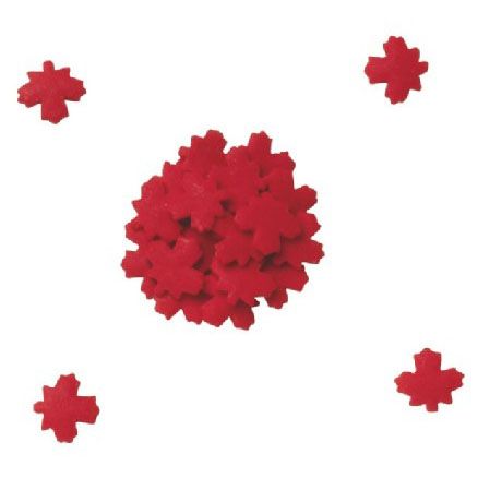 DecoPac Canadian Maple Leaf Quins, 3 LB Box