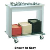 Vollrath&reg; Black Laminate Tray & Flatware Cart