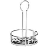 Tablecraft Versa Rack&trade; 6-1/3" Round S/S Condiment Rack