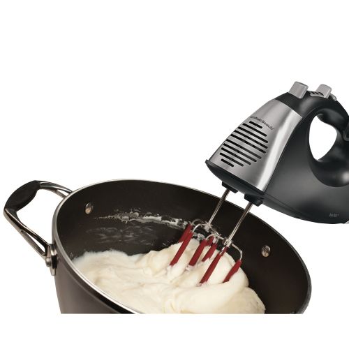 Hamilton Beach Black SoftScrape&trade; 6 Speed Hand Mixer with Case