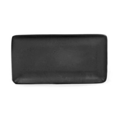 H.F. Coors Matte Black 6-1/4" x 12" Rectangle Plate