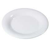 Carlisle&reg; Durus&reg; 10-9/16" White Wide Rim Dinner Plate