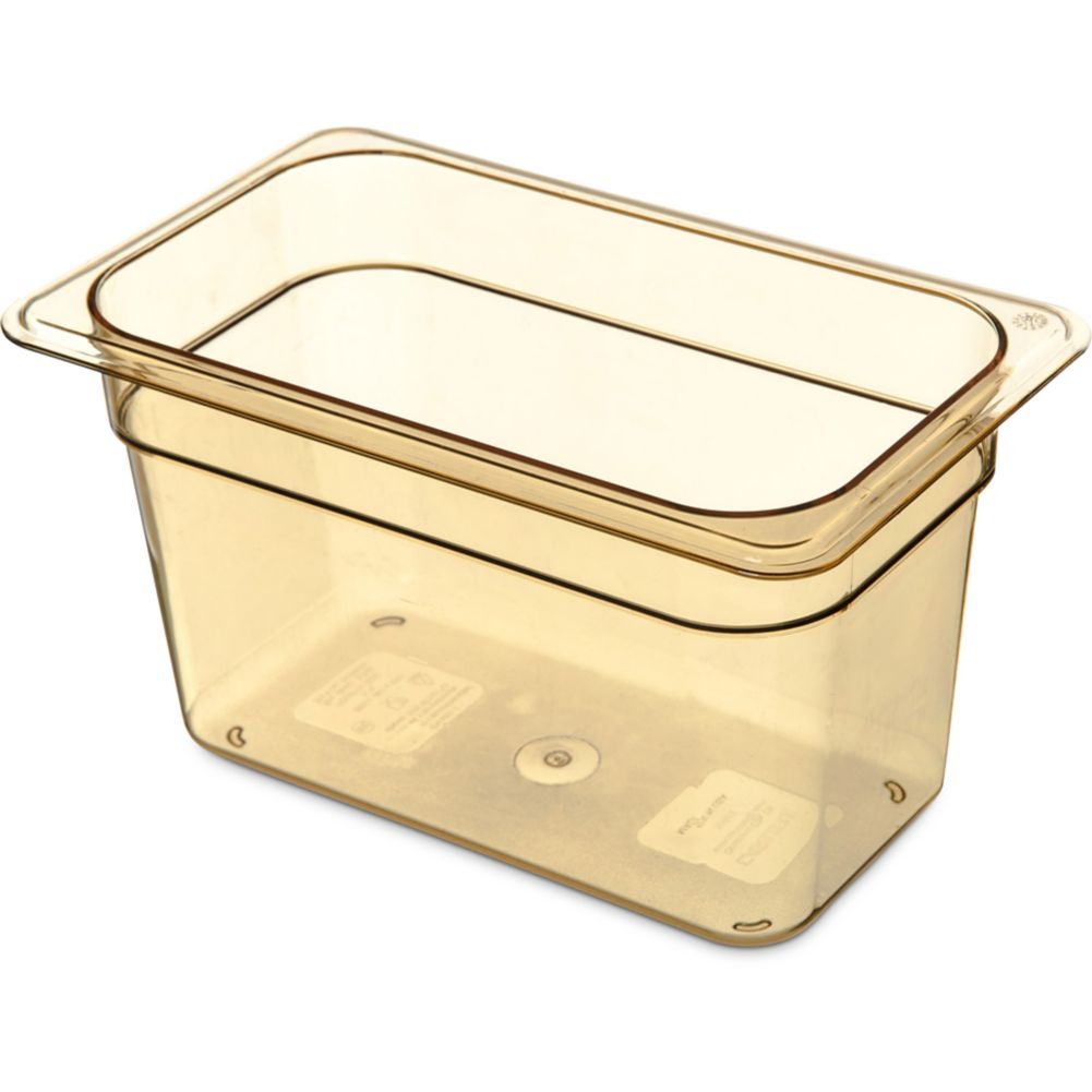 Carlisle Amber 1/4 Size 6" Deep Food Pan