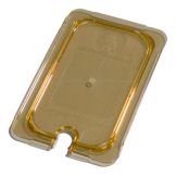 Carlisle Amber Flat and Notched 1/4 Size Lid