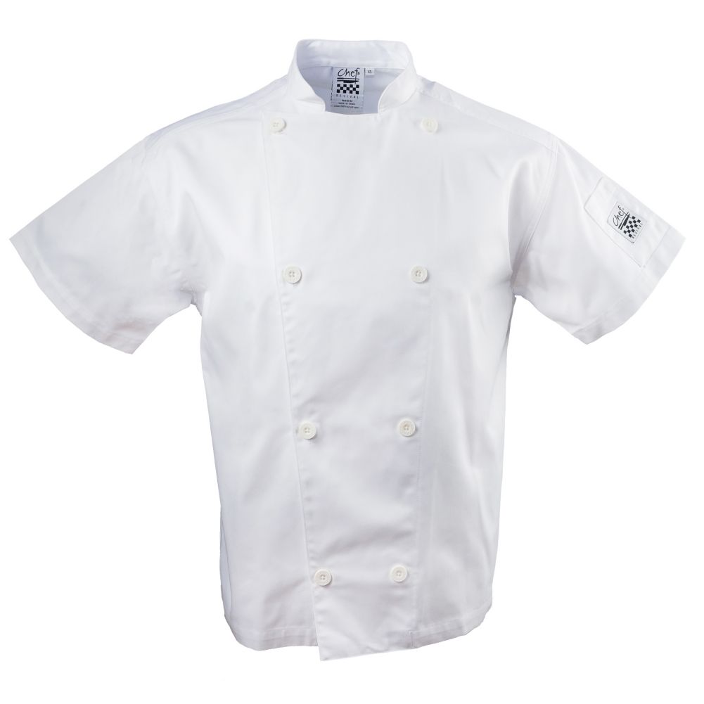 Chef Revival J005-S Knife & Steel White Small Short Sleeve Jacket