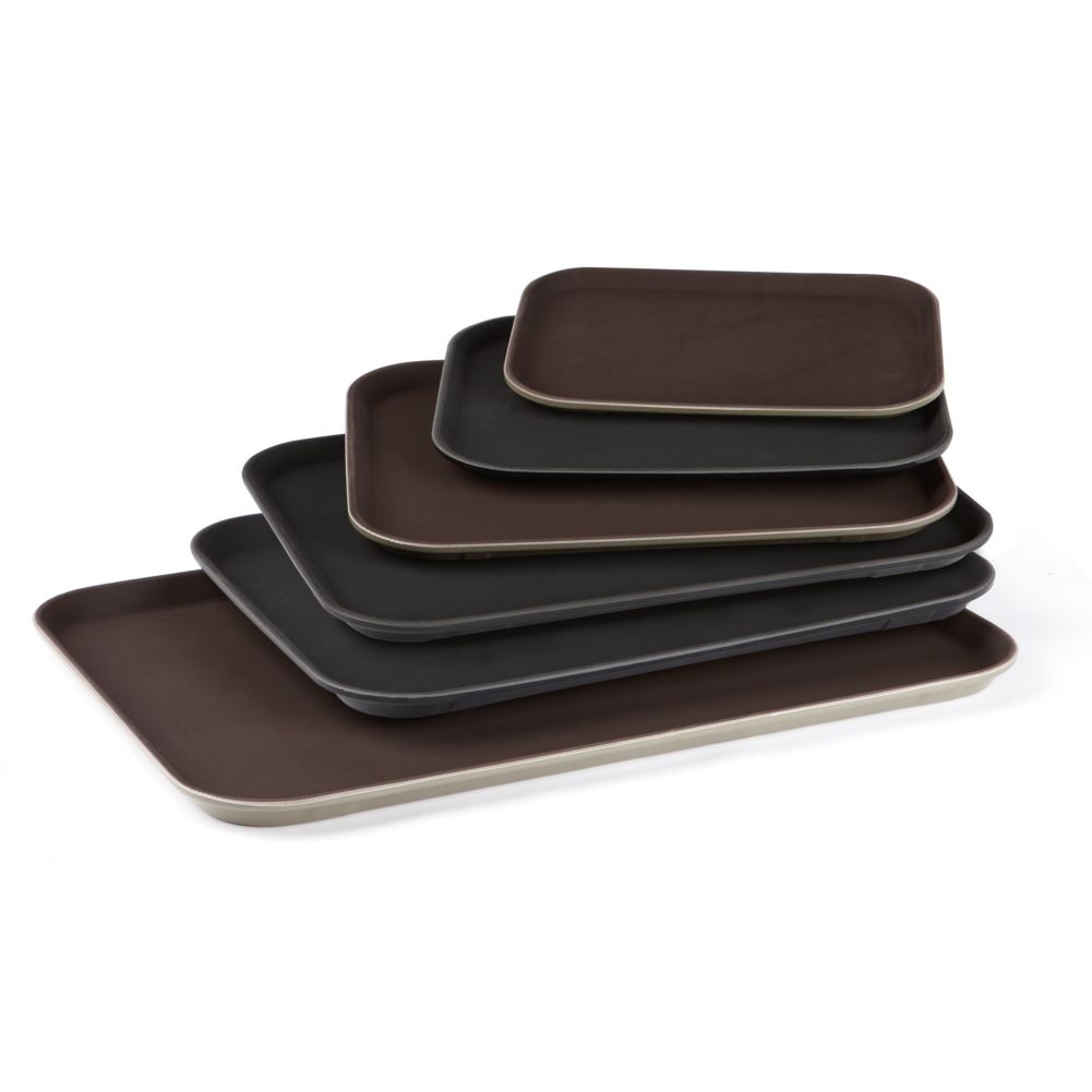 G.E.T.&reg; 14" x 18" Black Rectangular Tray