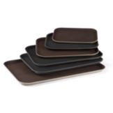 G.E.T.&reg; 14" x 18" Black Rectangular Tray