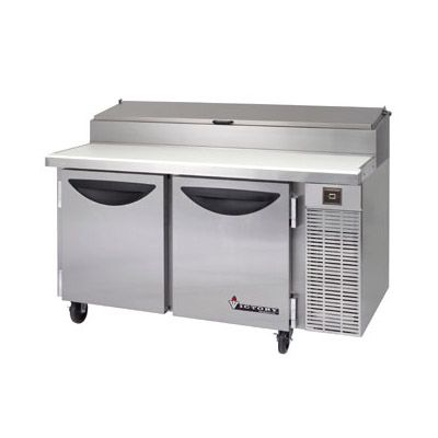 Victory Refrigeration 65" 2-Door S/S Pizza Prep Table