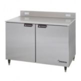 Victory Refrigeration 2 Door Undercounter Freezer with S/S Backsplash