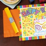 Hoffmaster Happy Birthday Combo Placemat