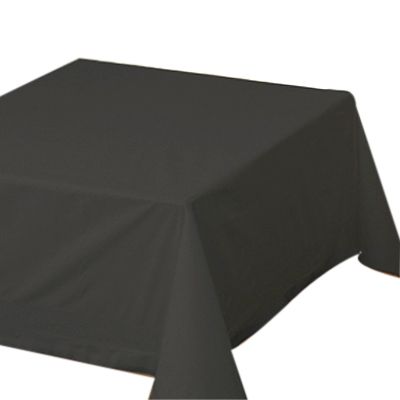 Hoffmaster Black 54" x 54" Tablecloth