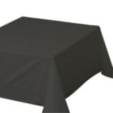 Hoffmaster Black 54" x 54" Tablecloth