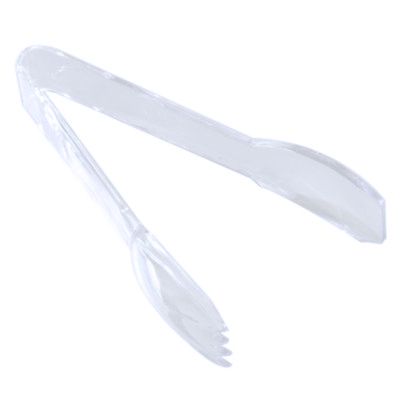 Update International 6" Clear Polycarbonate Tongs