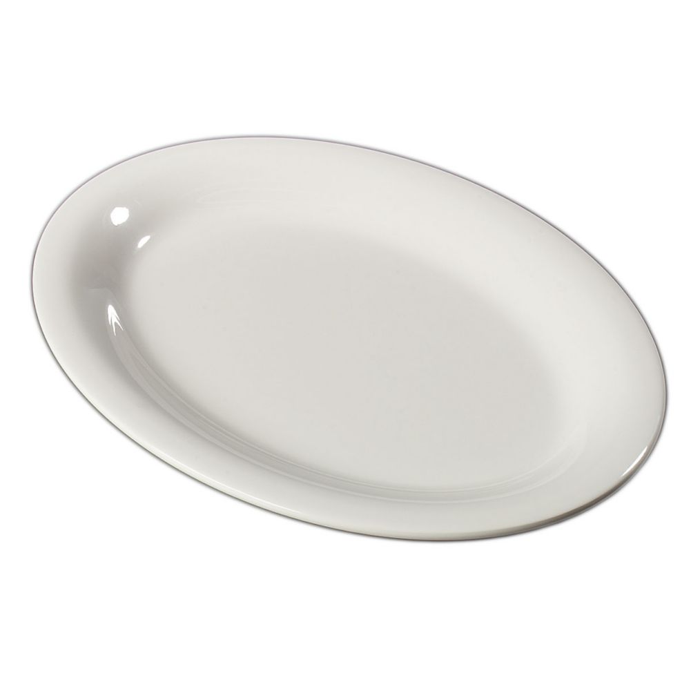 Carlisle&reg; Sierrus&trade; 9-1/2 x 7-1/4 Bone Melamine Oval Platter