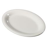 Carlisle&reg; Sierrus&trade; 9-1/2 x 7-1/4 Bone Melamine Oval Platter