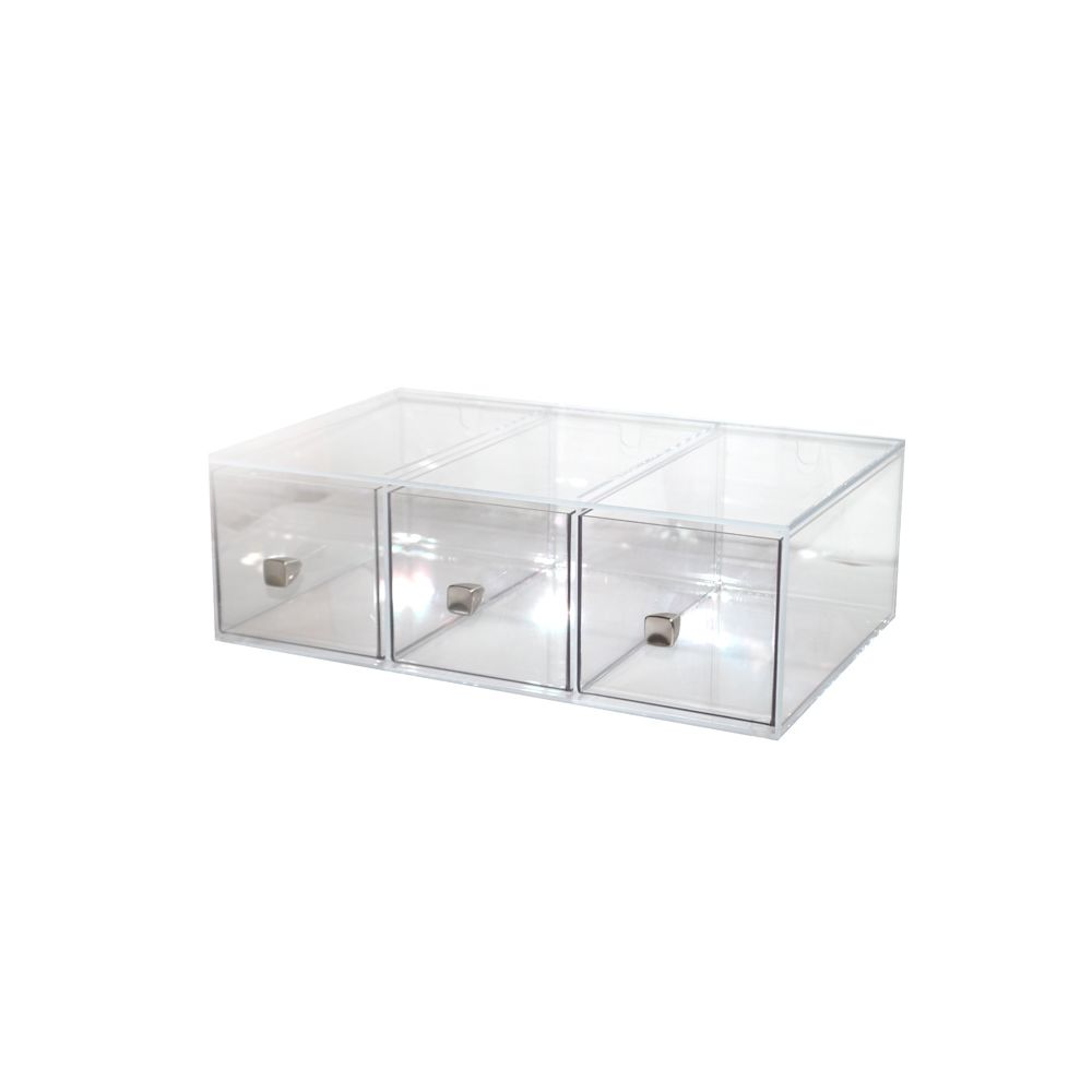 Cal Mil 1479 Clear 19 X 13 3 Drawer Bread Box Display Ebay